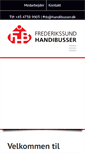 Mobile Screenshot of frederikssund-handibusser.dk